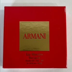 Giorgio Armani Lip Maestro Mini Kit Intense velvet matte lip color New in Box